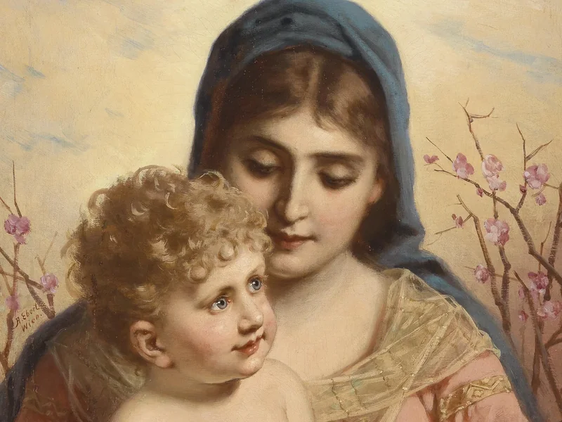1835-Anton Ebert - Madonna con Bambibo